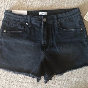 BP Women's Nordstrom mid rise black jean shorts size 30